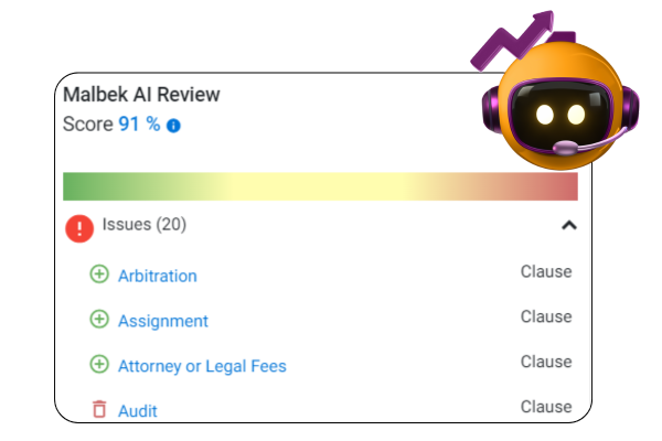 Improved Compliance & Risk Management using Malbek's Agentic AI